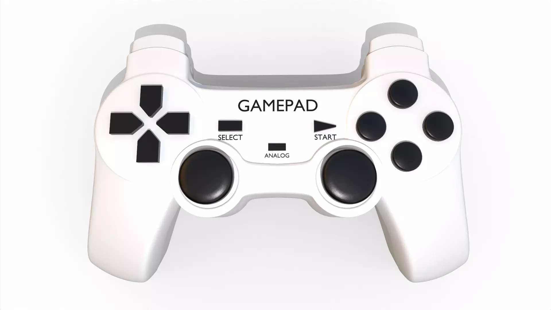 Gamepad controller 3D model_0