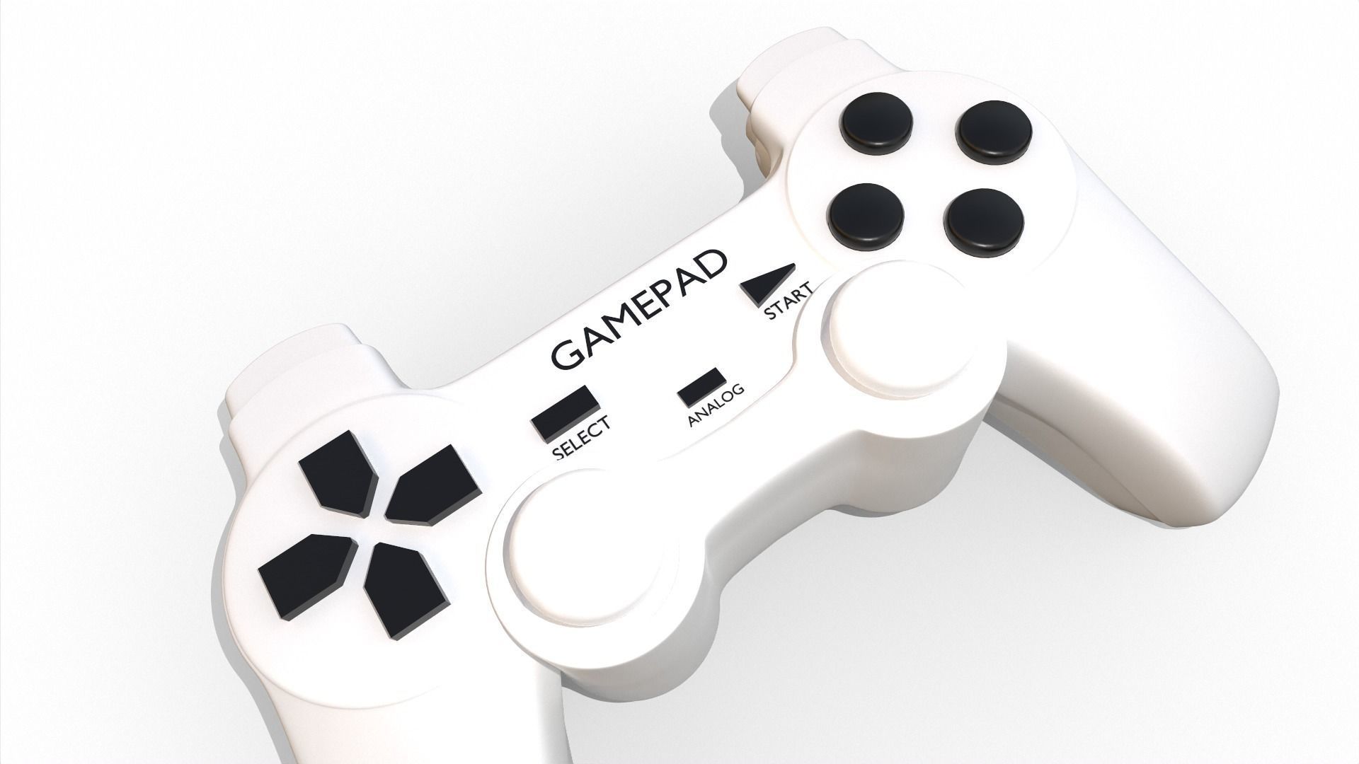 Gamepad controller 3D model_9