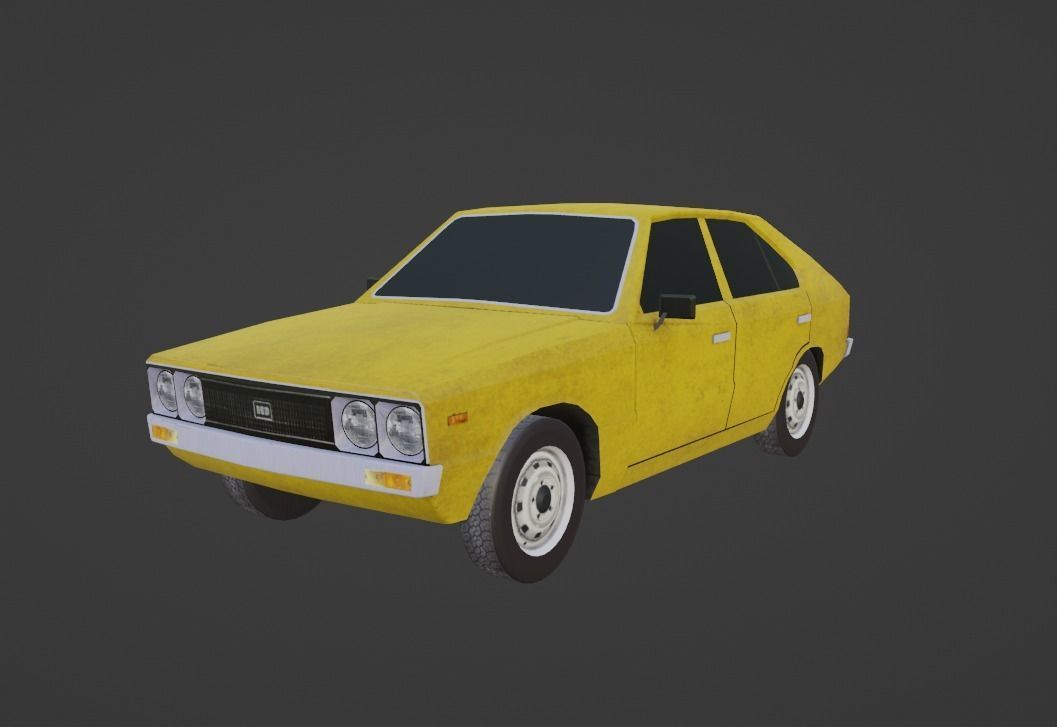 Hyundai Pony Low-poly 3D model_10