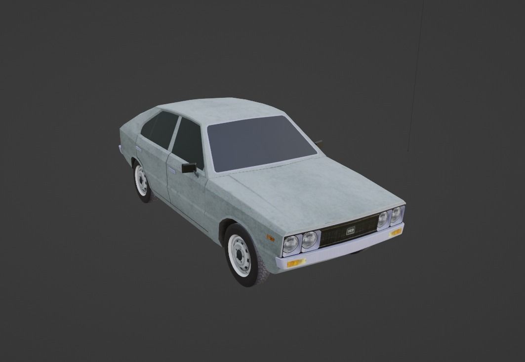 Hyundai Pony Low-poly 3D model_15
