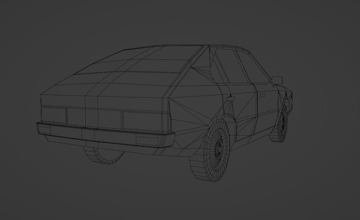 Hyundai Pony Low-poly 3D model_13