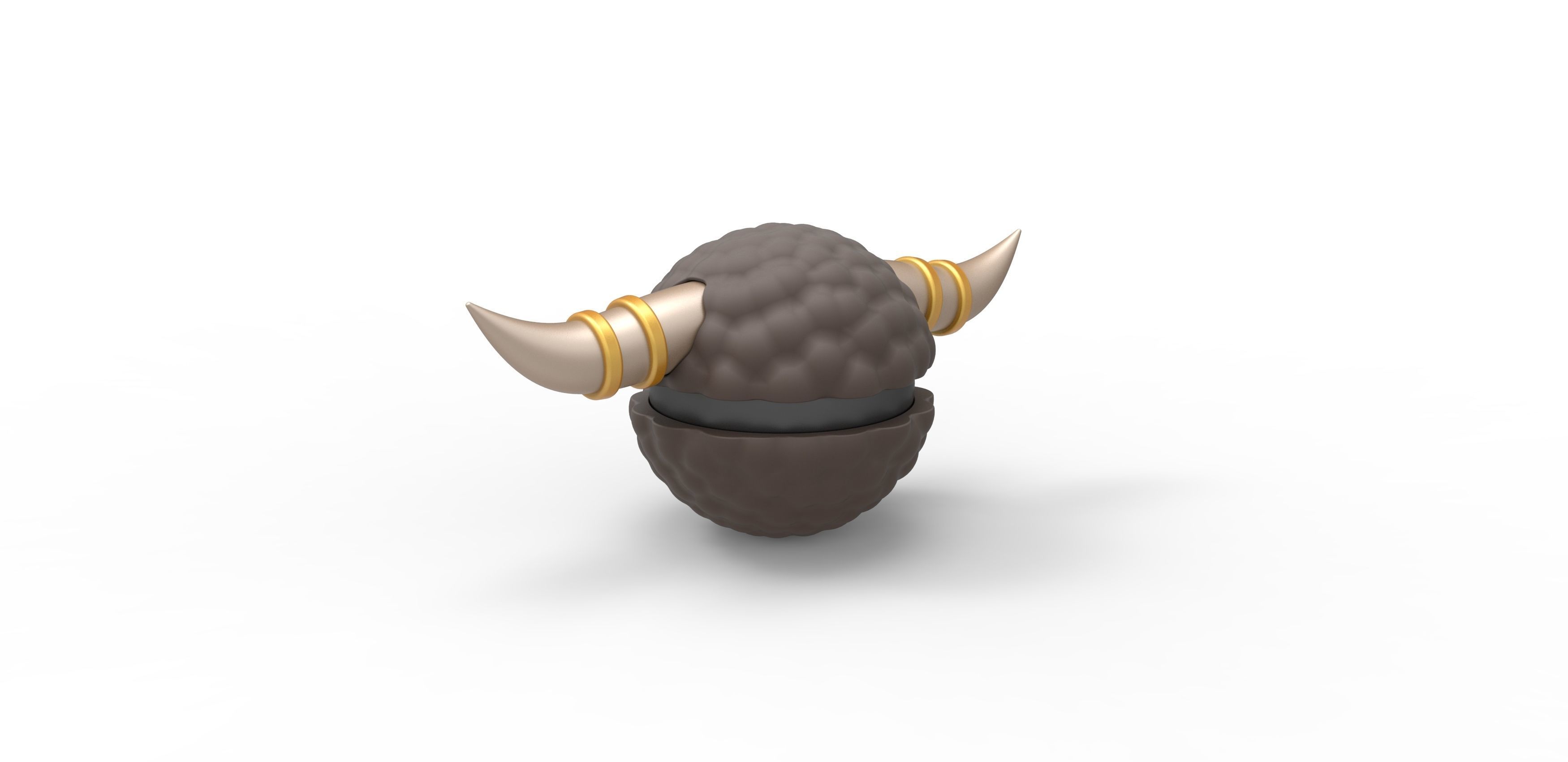 Bouffalant orb 3D print model_7