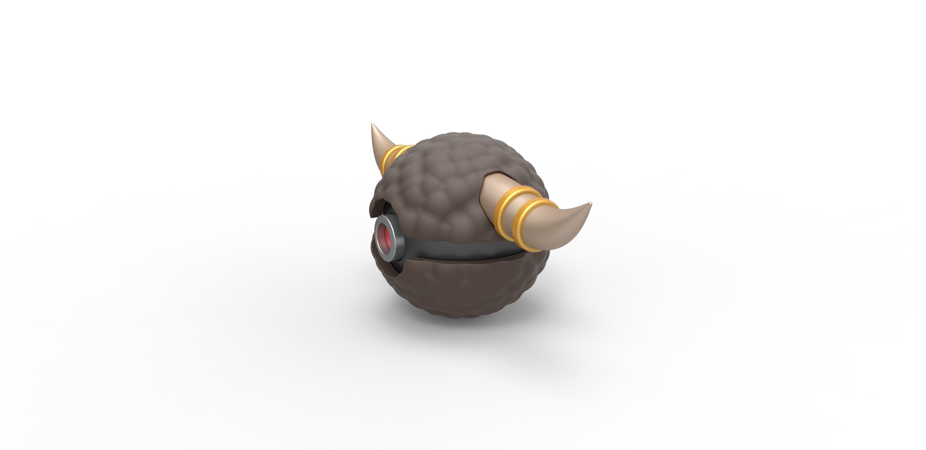 Bouffalant orb 3D print model_5