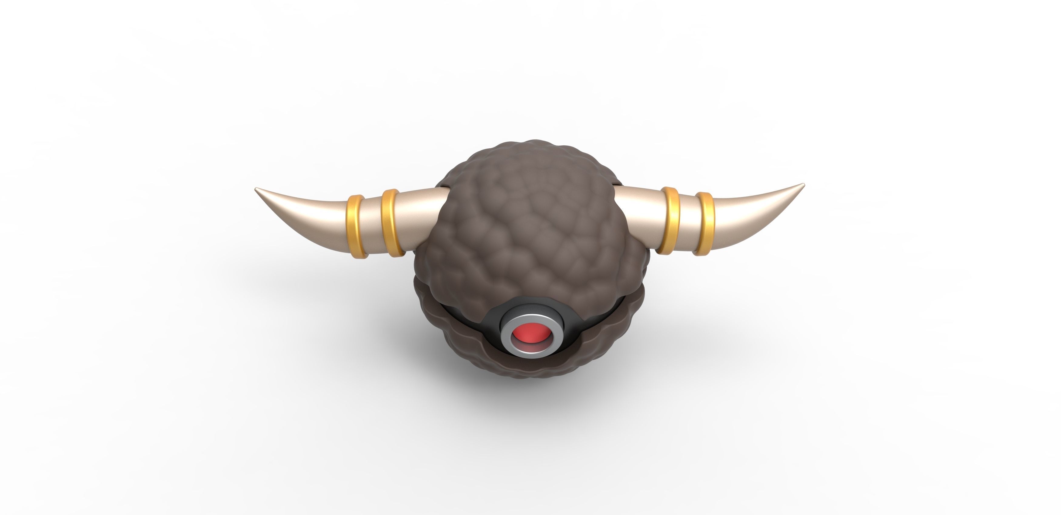 Bouffalant orb 3D print model_3