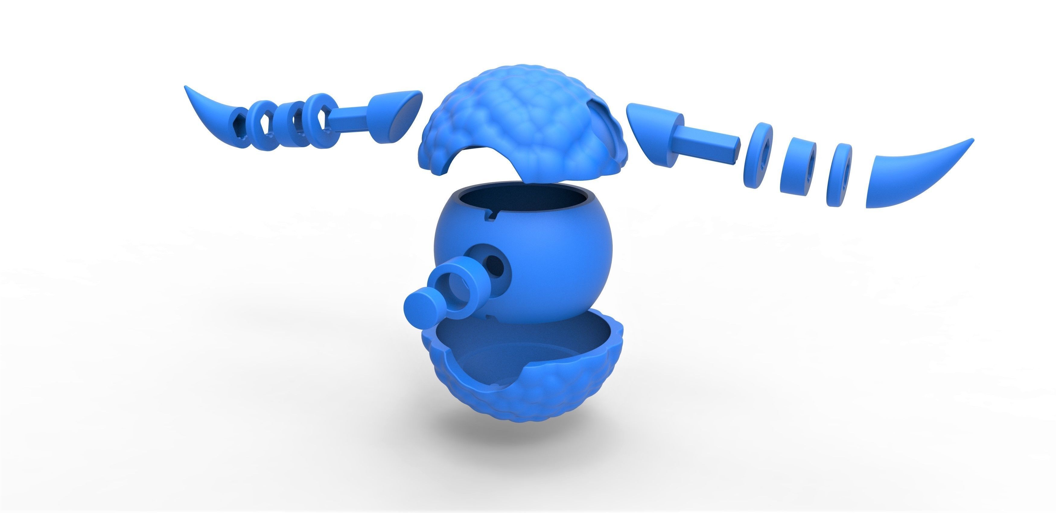 Bouffalant orb 3D print model_16