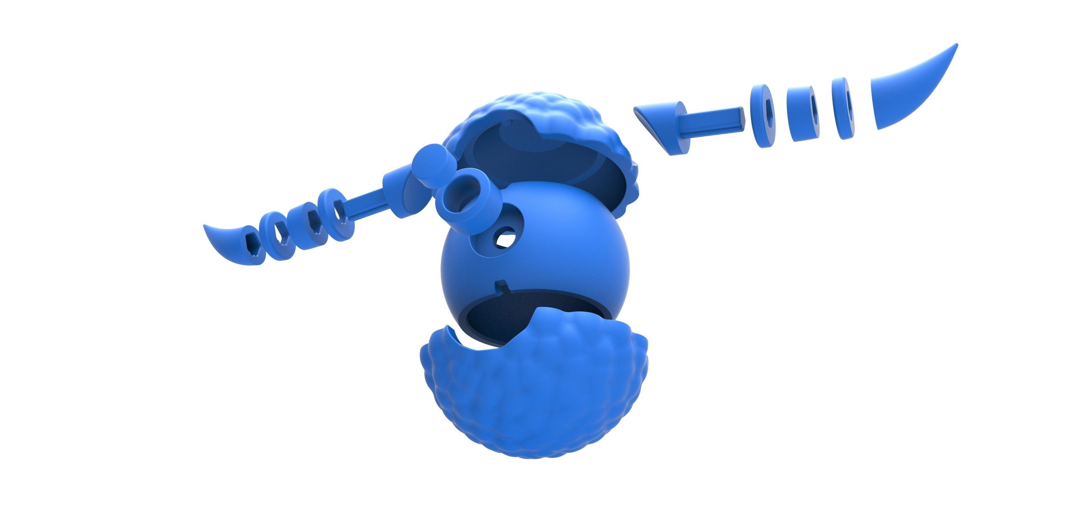 Bouffalant orb 3D print model_17