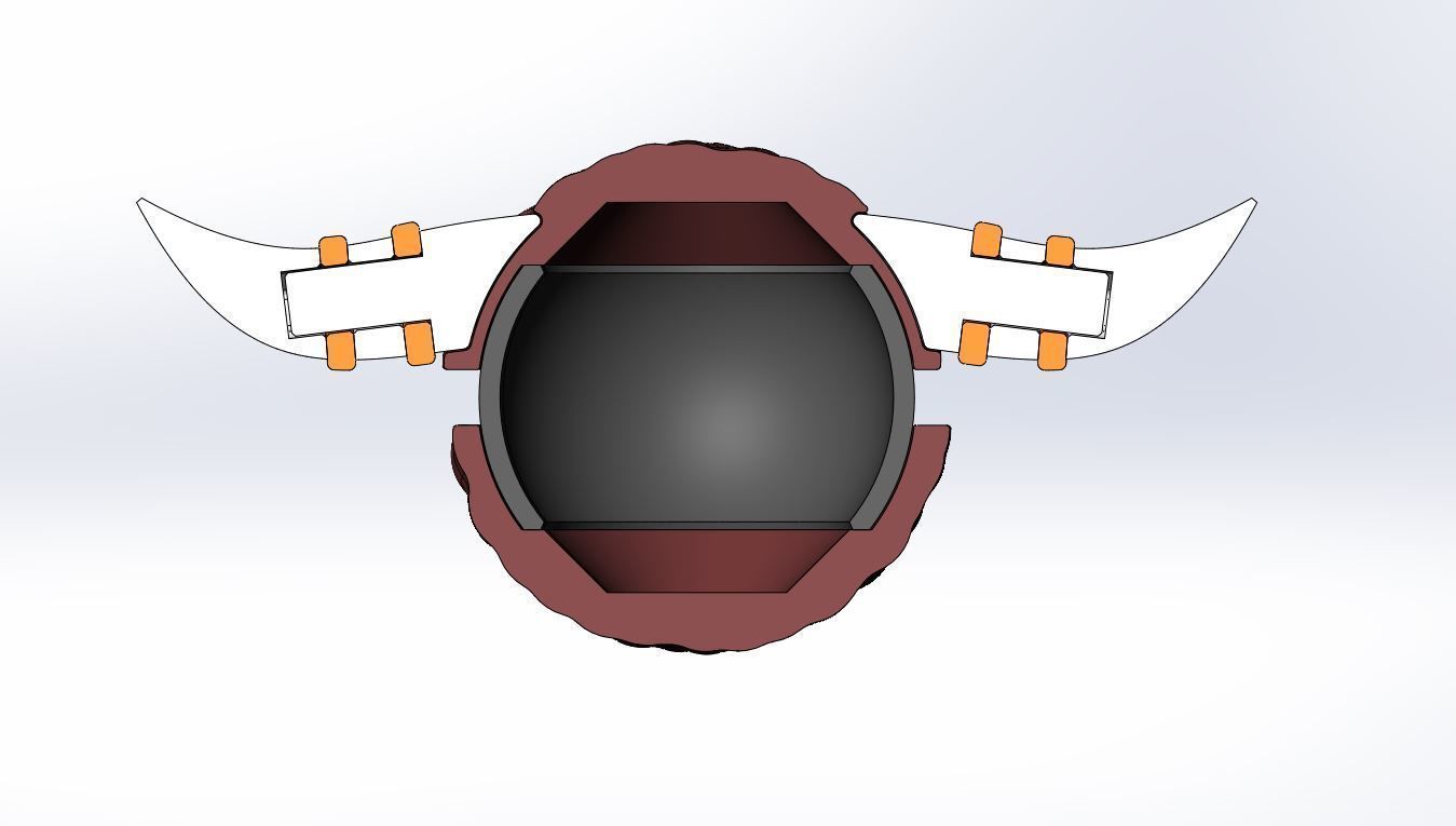 Bouffalant orb 3D print model_21