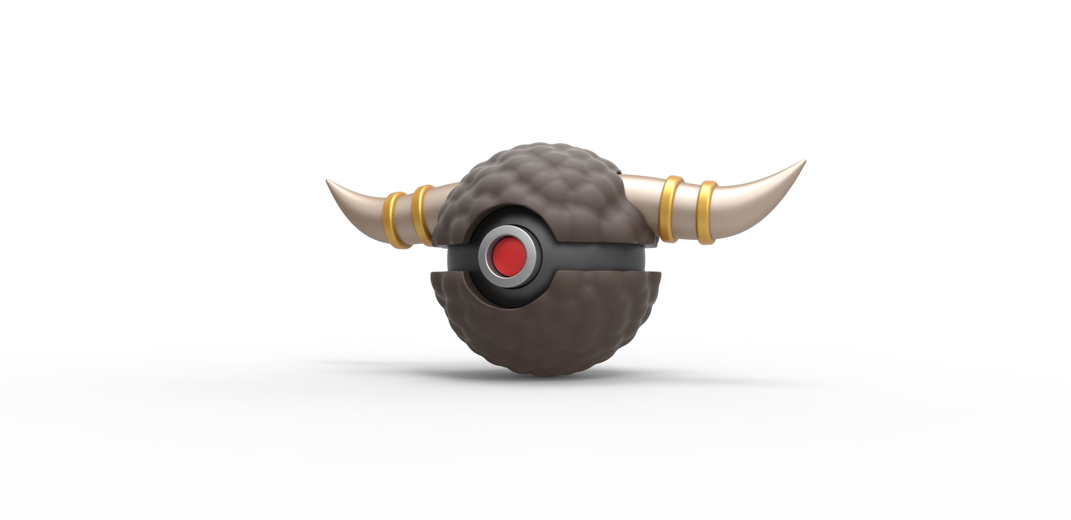 Bouffalant orb 3D print model_1