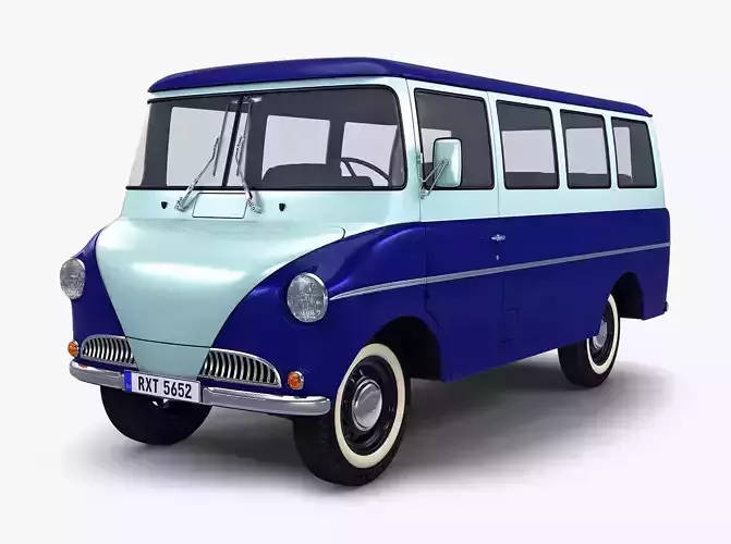 Generic Retro Passenger Van M 1