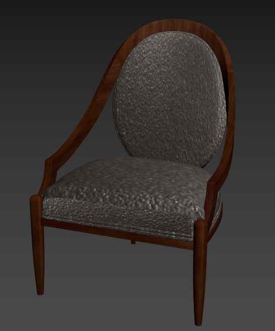 Antique Chair 2 3D model_1