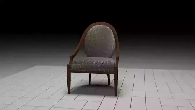 Antique Chair 2 3D model