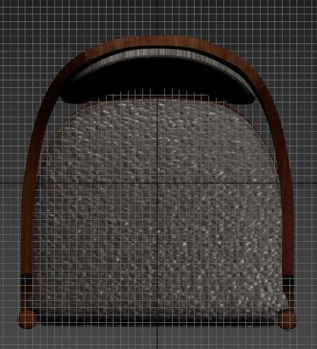 Antique Chair 2 3D model_6