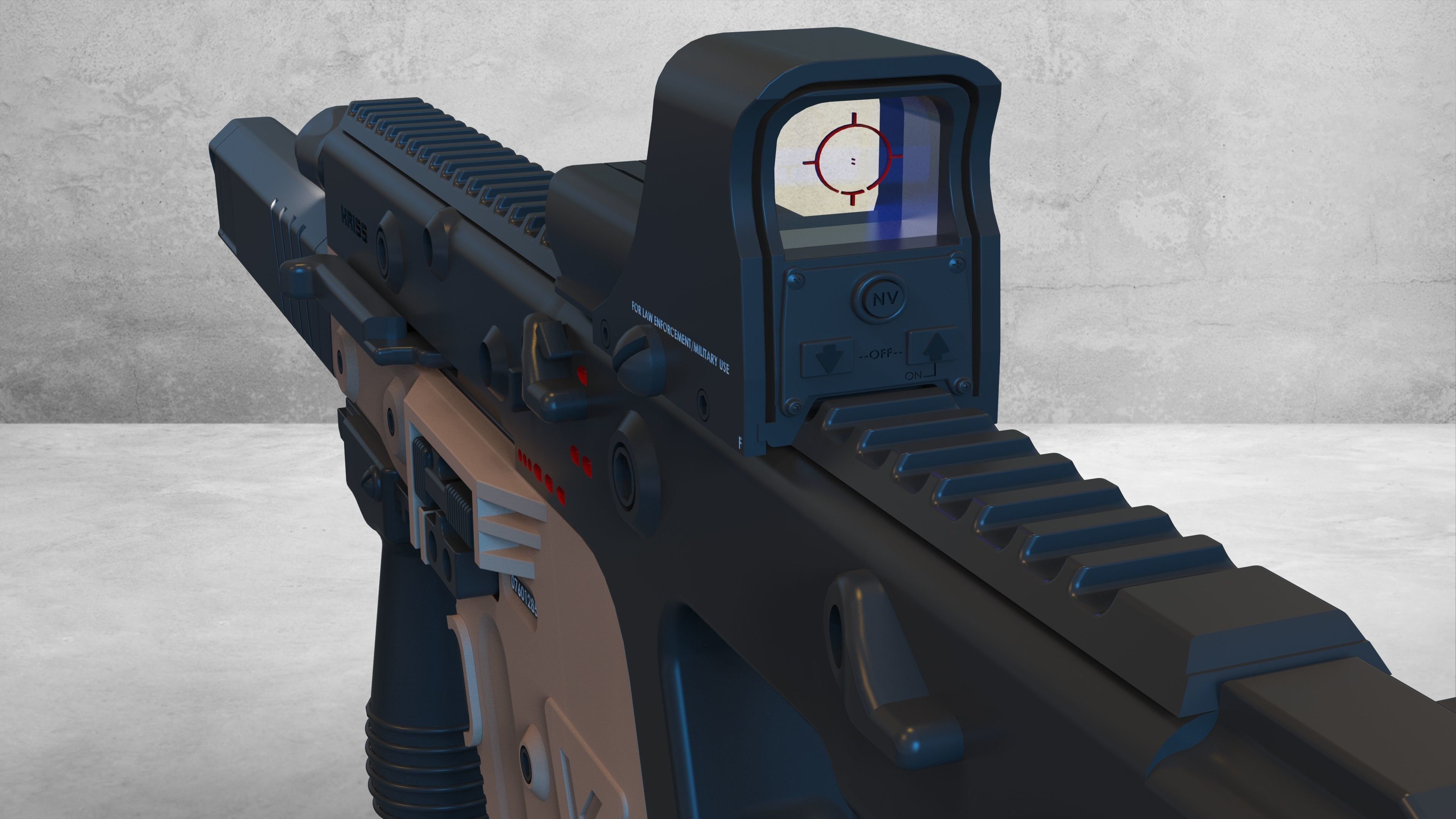 kriss vector suppressor 3D model_5