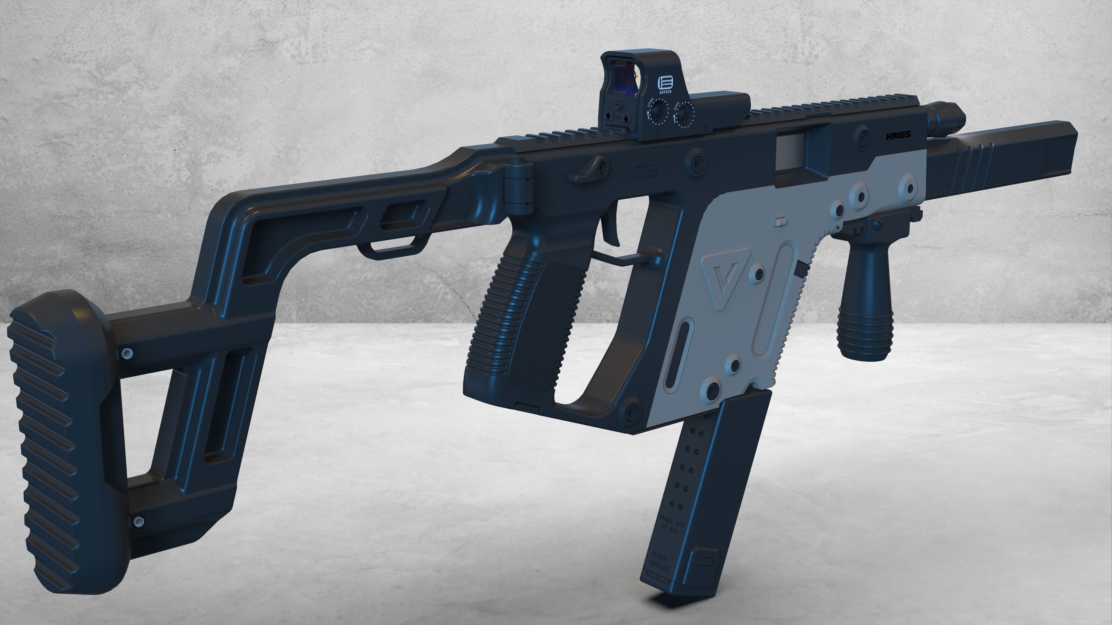 kriss vector suppressor 3D model | CGTrader