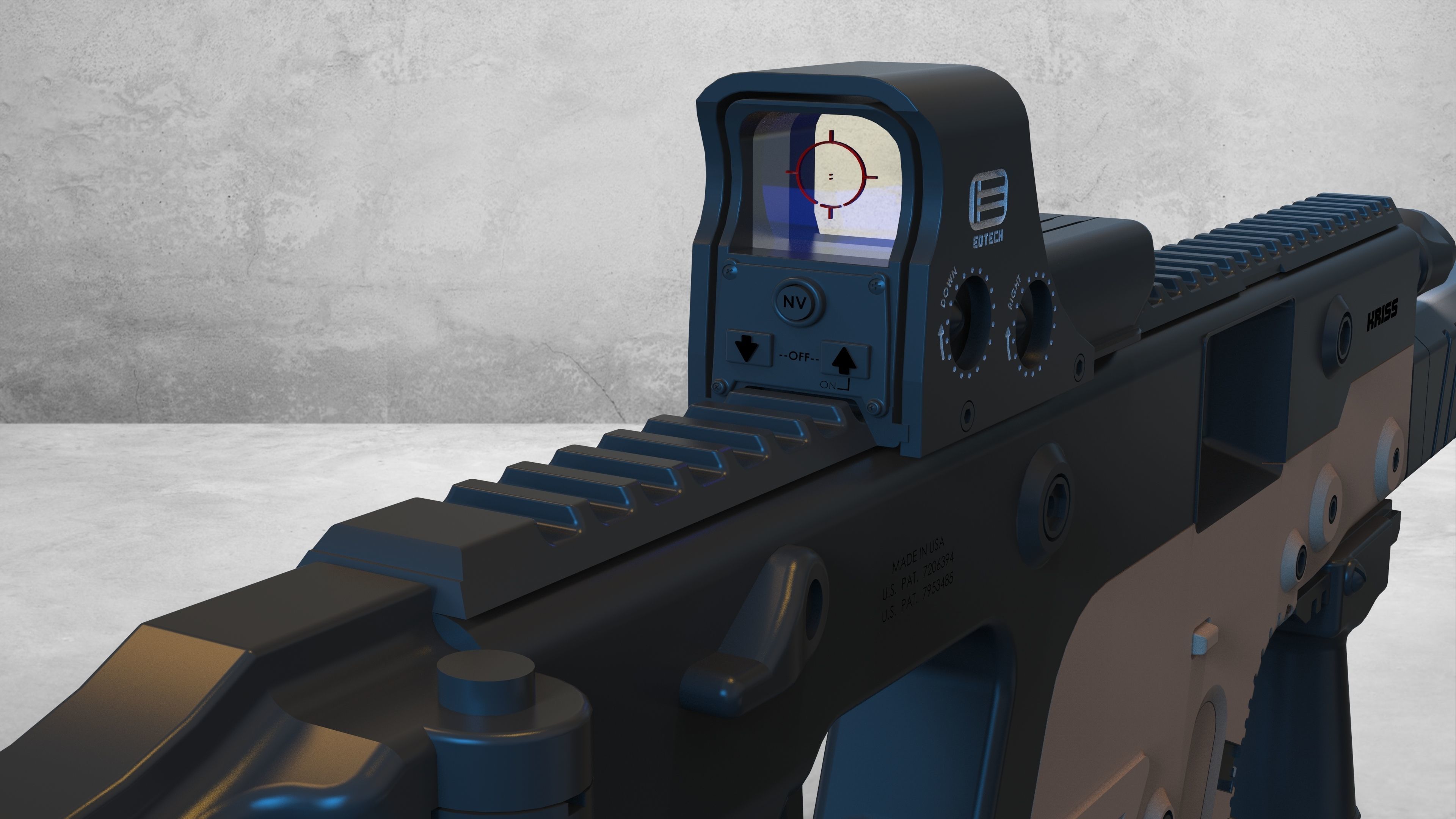 kriss vector suppressor 3D model_4