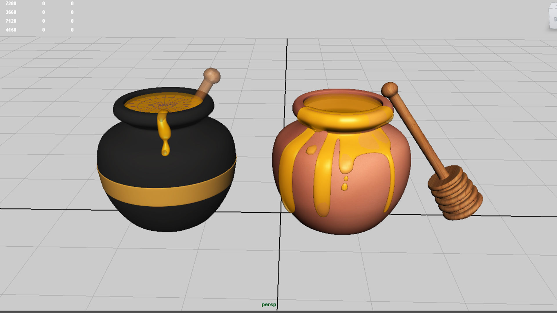 honey pot 3D model_8