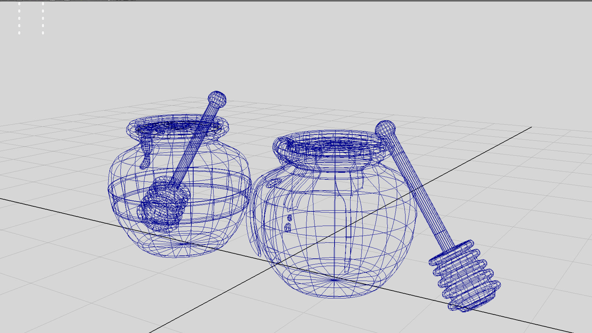 honey pot 3D model_4