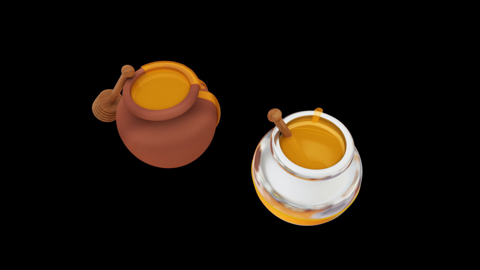 honey pot 3D model_1