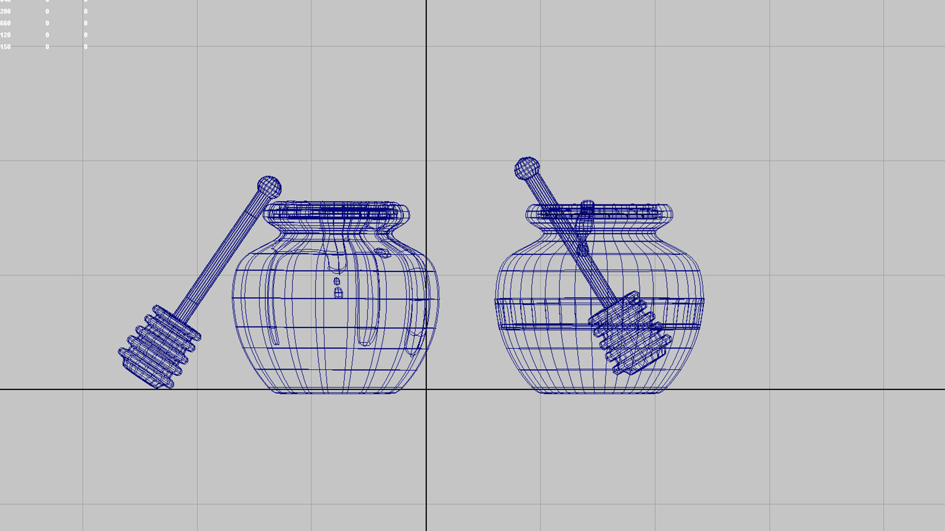 honey pot 3D model_6