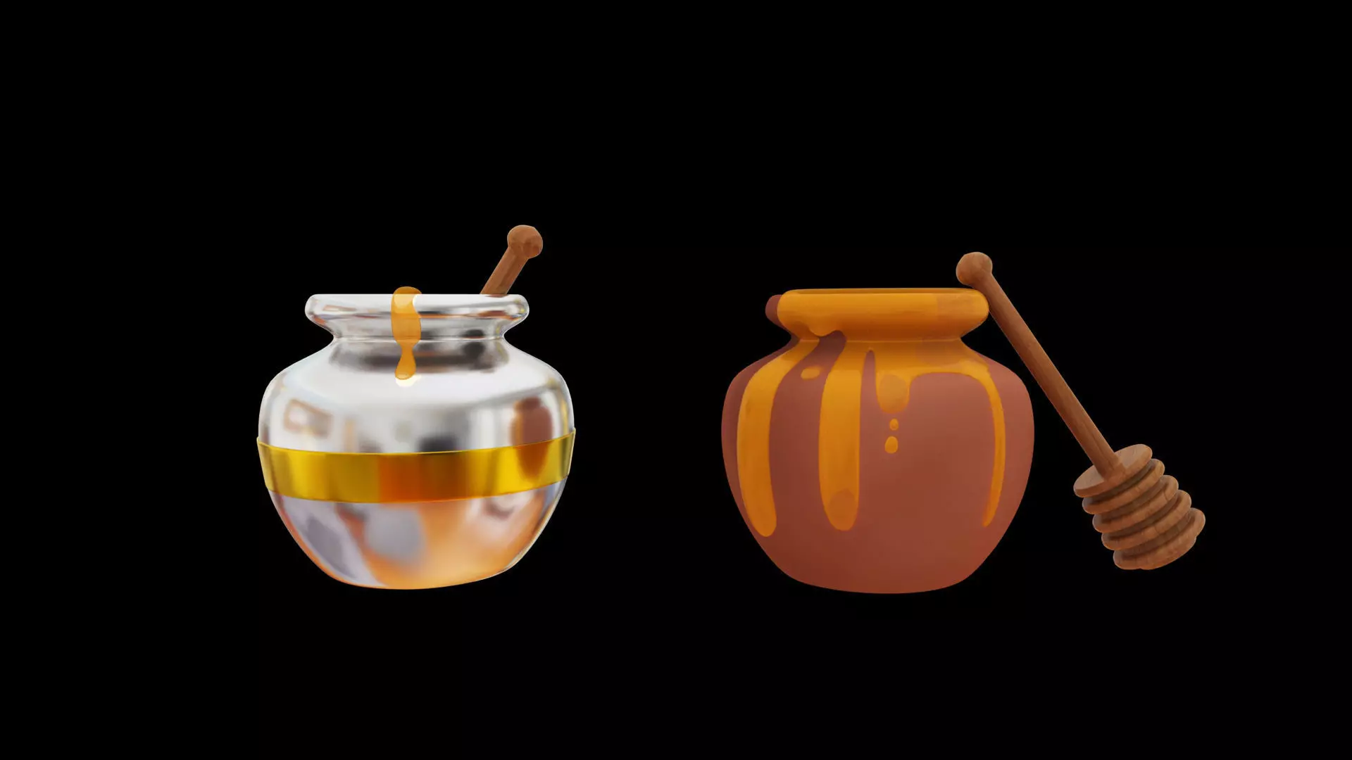 honey pot 3D model_0