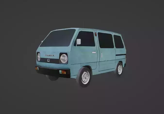 Suzuki Carry ST90 Low-poly 3D model