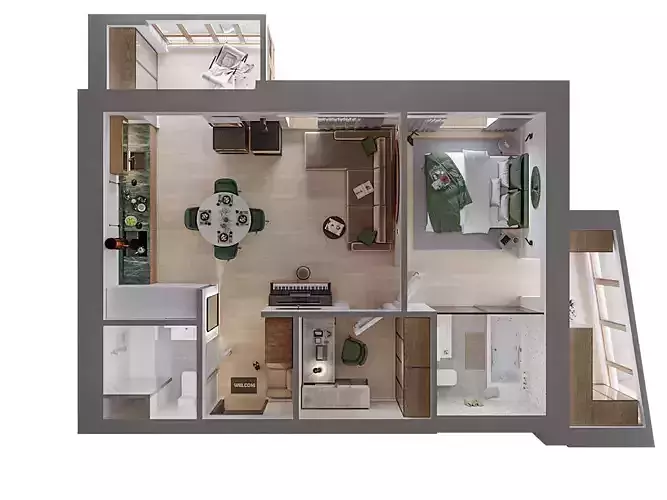 apartment layout