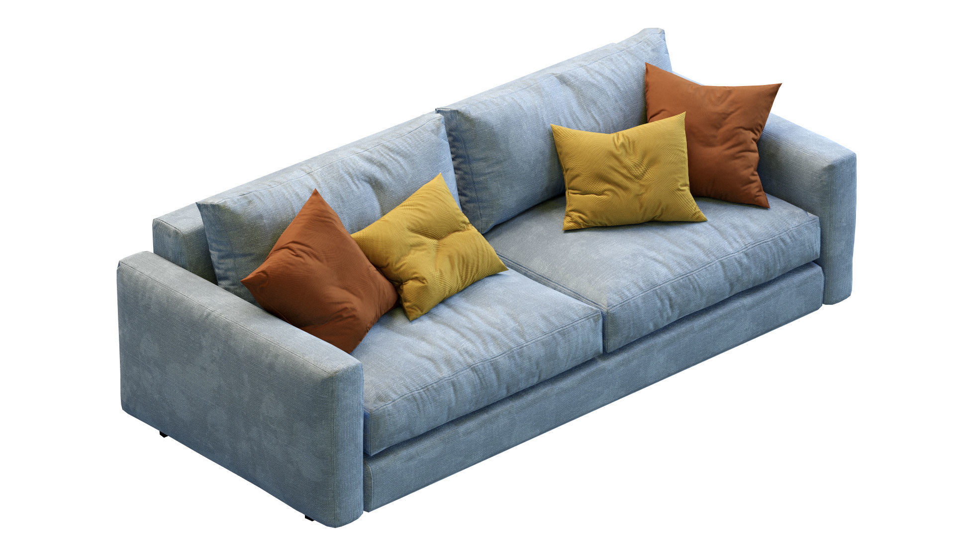 Ferlea Sofa Simple  Low-poly 3D model_4