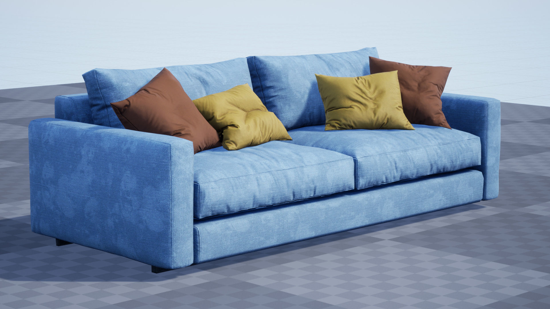 Ferlea Sofa Simple  Low-poly 3D model_30
