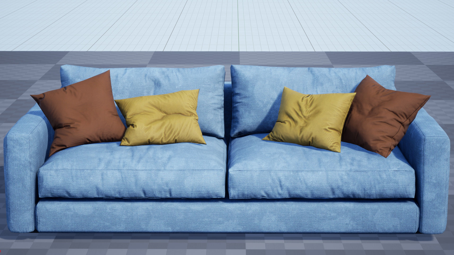 Ferlea Sofa Simple  Low-poly 3D model_31