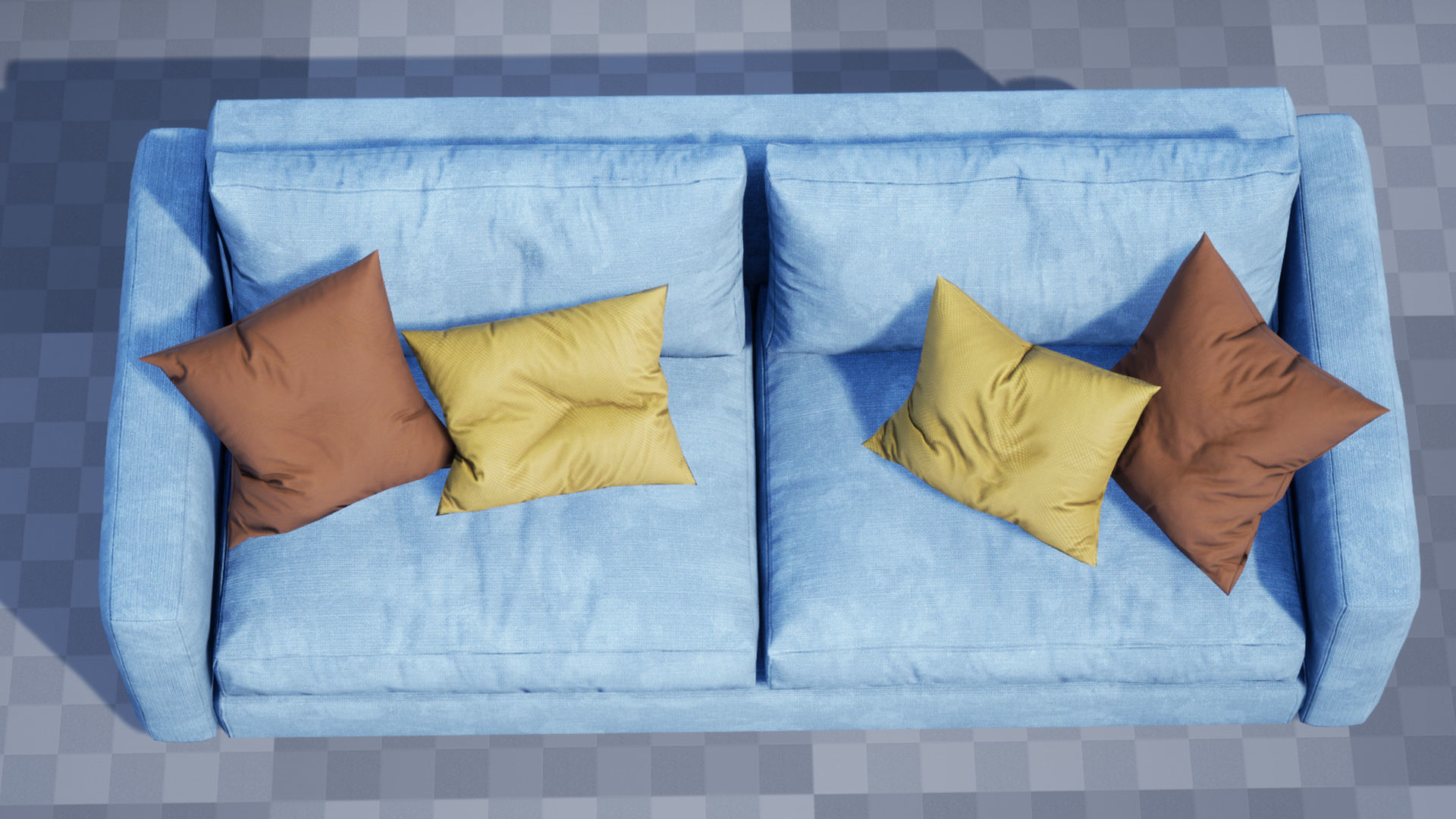 Ferlea Sofa Simple  Low-poly 3D model_28
