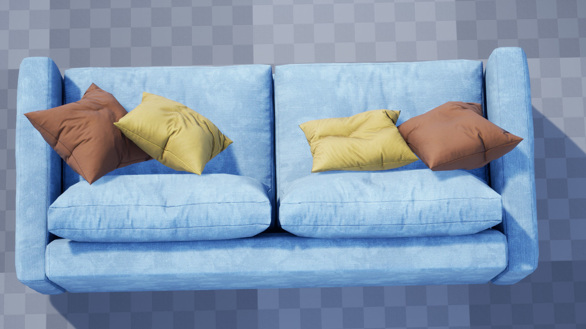 Ferlea Sofa Simple  Low-poly 3D model_29