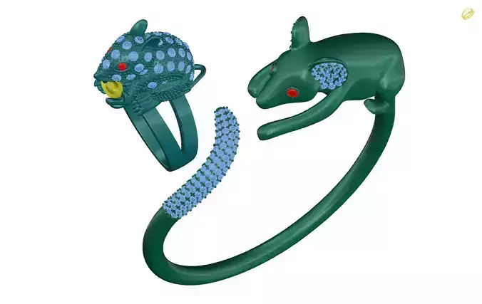 bracelet frog ring and frog ring