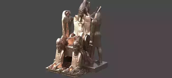  Egyptian Throne Horus 3D 3D model