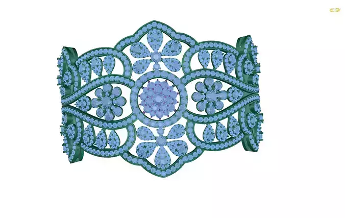 bracelet cuff diamonds