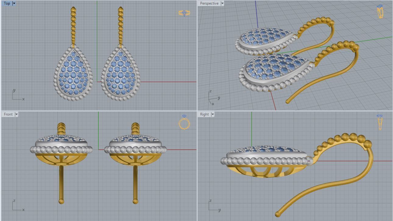 Earrings 26 3D print model_5