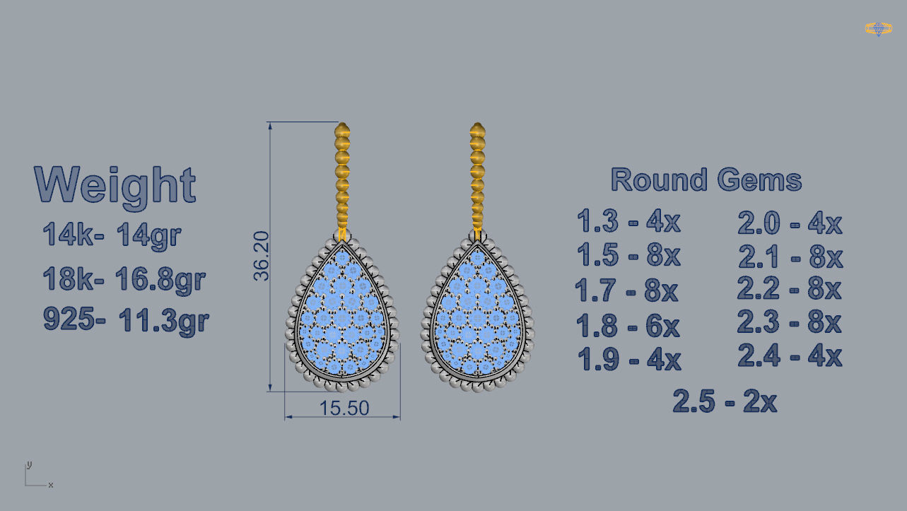 Earrings 26 3D print model_3