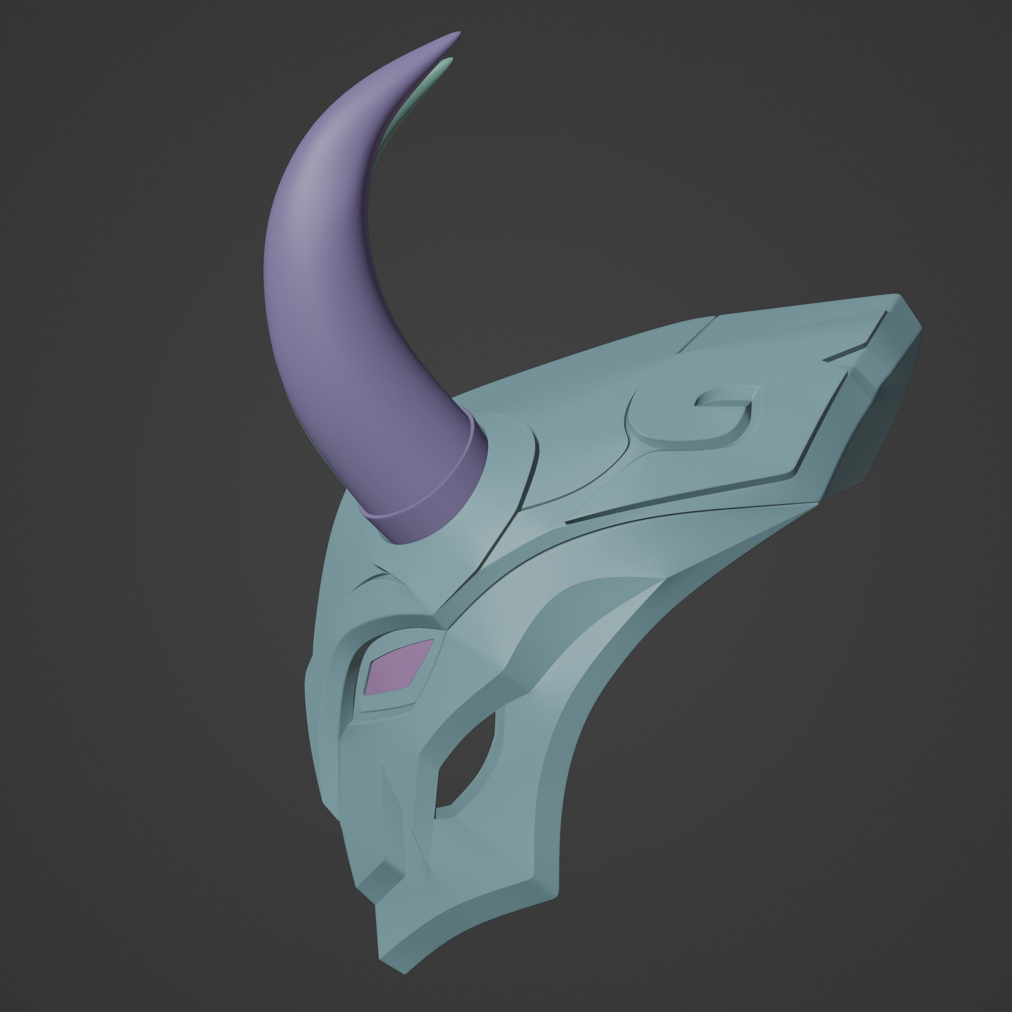 Blood Moon Jhin Inspired Mask 3D print model_8