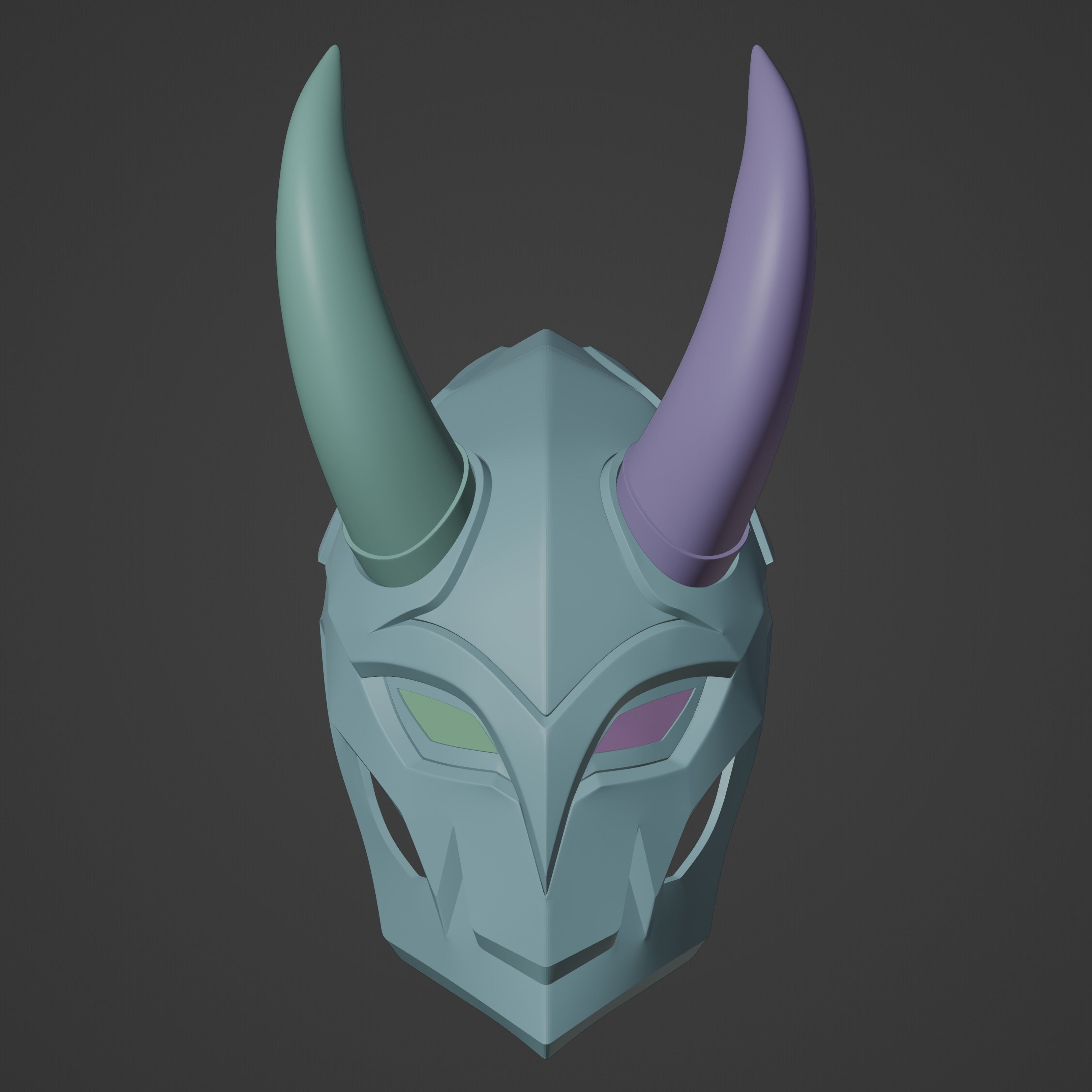 Blood Moon Jhin Inspired Mask 3D print model_4