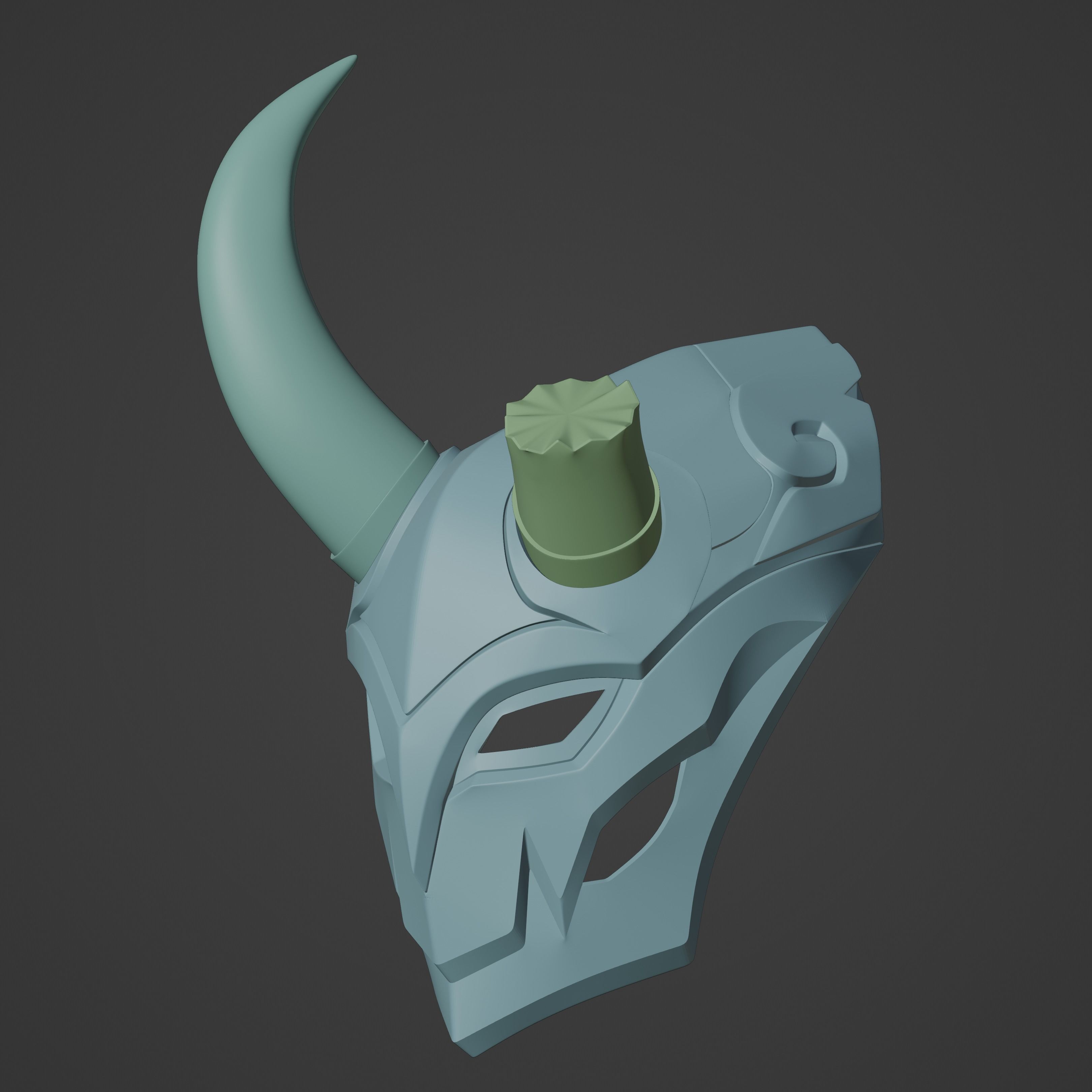 Blood Moon Jhin Inspired Mask 3D print model_7