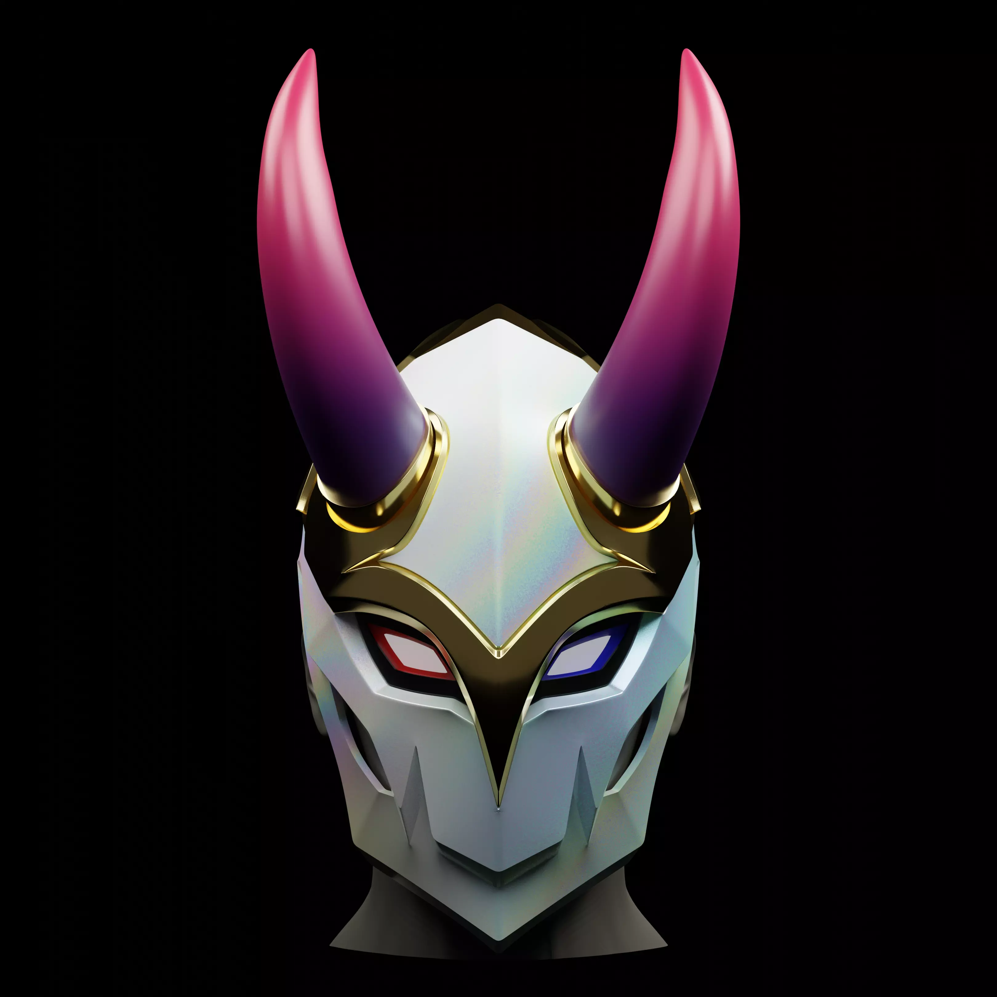 Blood Moon Jhin Inspired Mask 3D print model_0