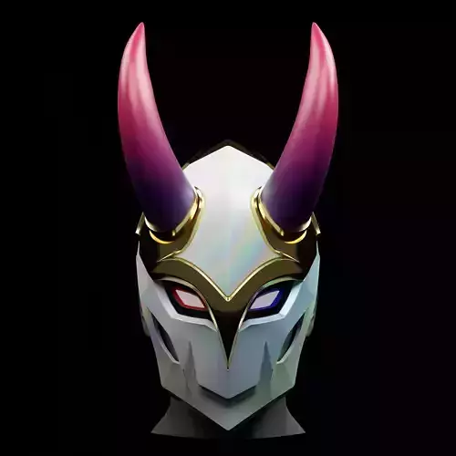 Blood Moon Jhin Inspired Mask 3D print model