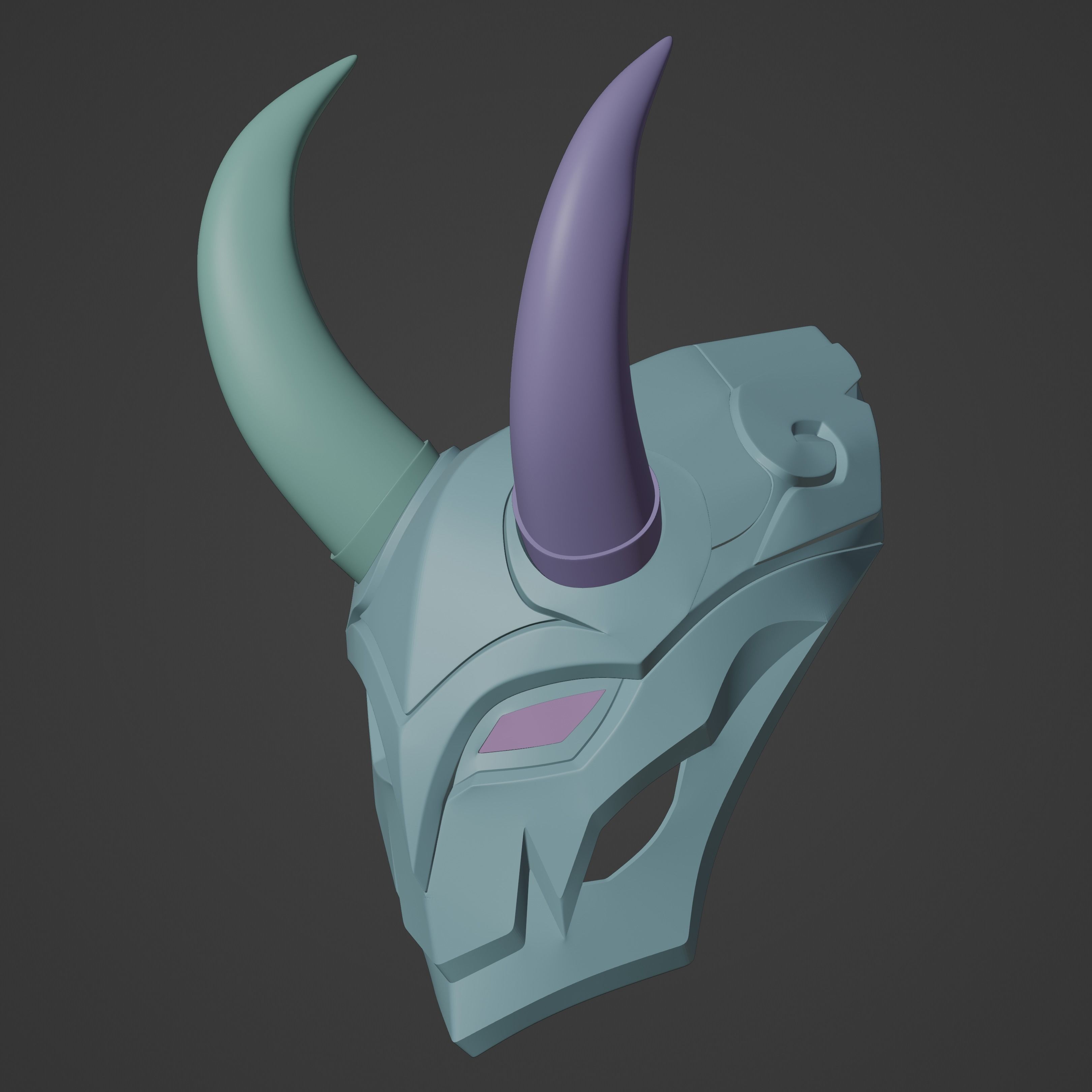 Blood Moon Jhin Inspired Mask 3D print model_6