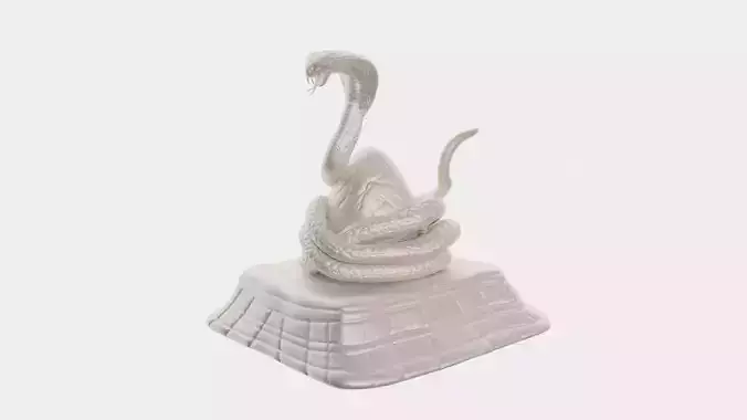 Statue Cobra Snake and dead body corpse