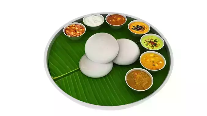 idli 3d model tamil nadu cuisine