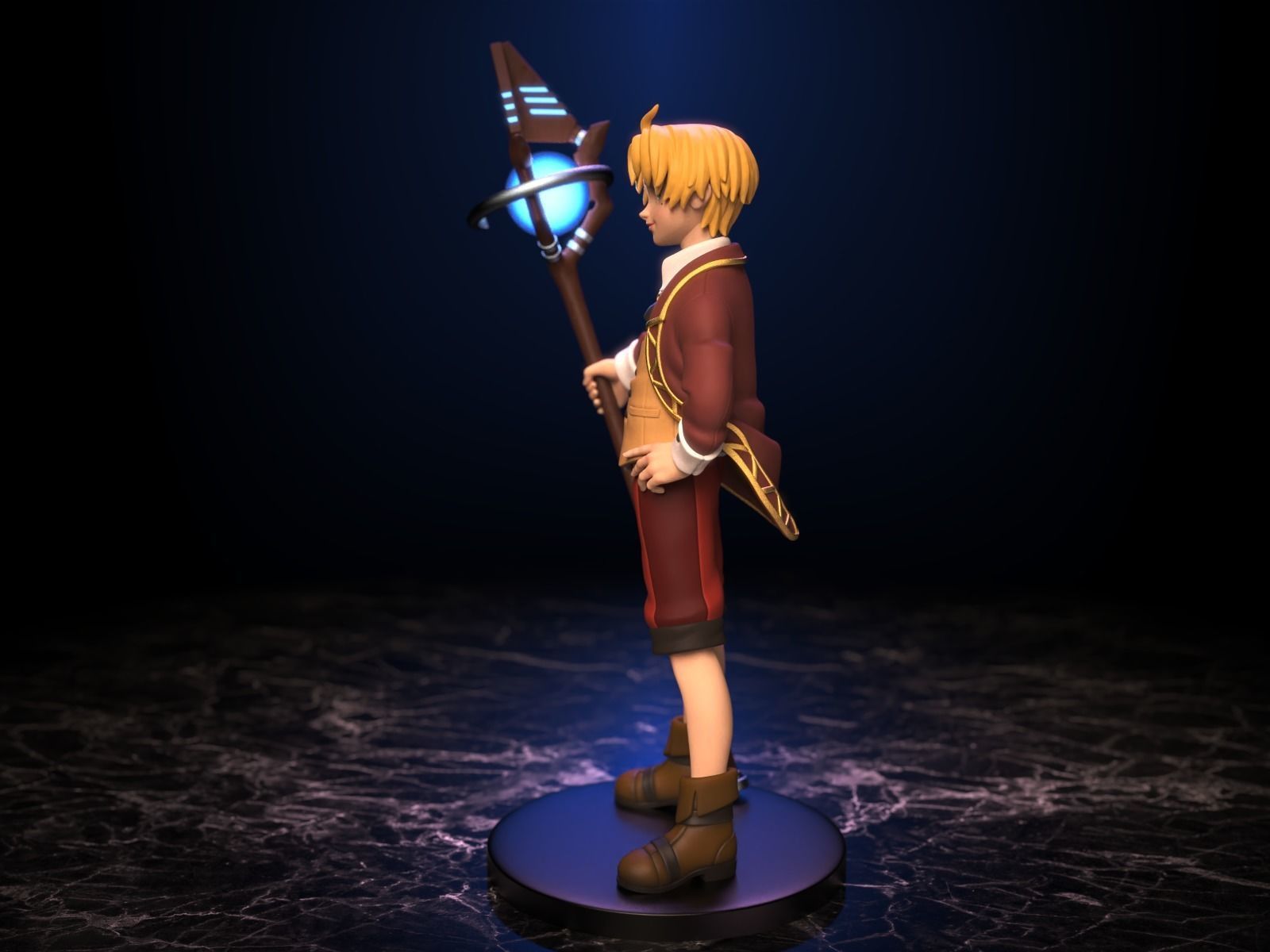 Rudeus Greyrat 3D print model_5