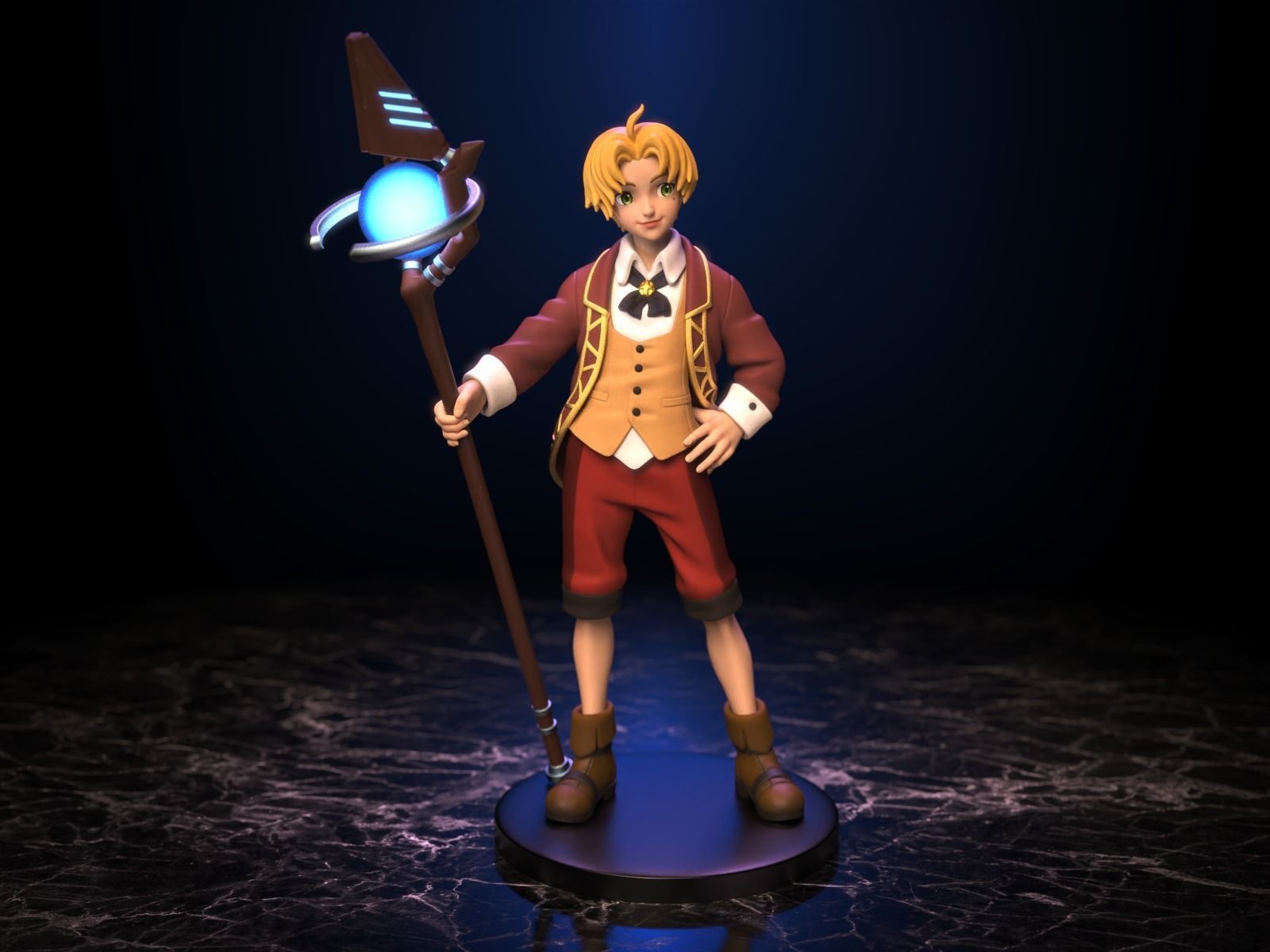 Rudeus Greyrat 3D print model_1