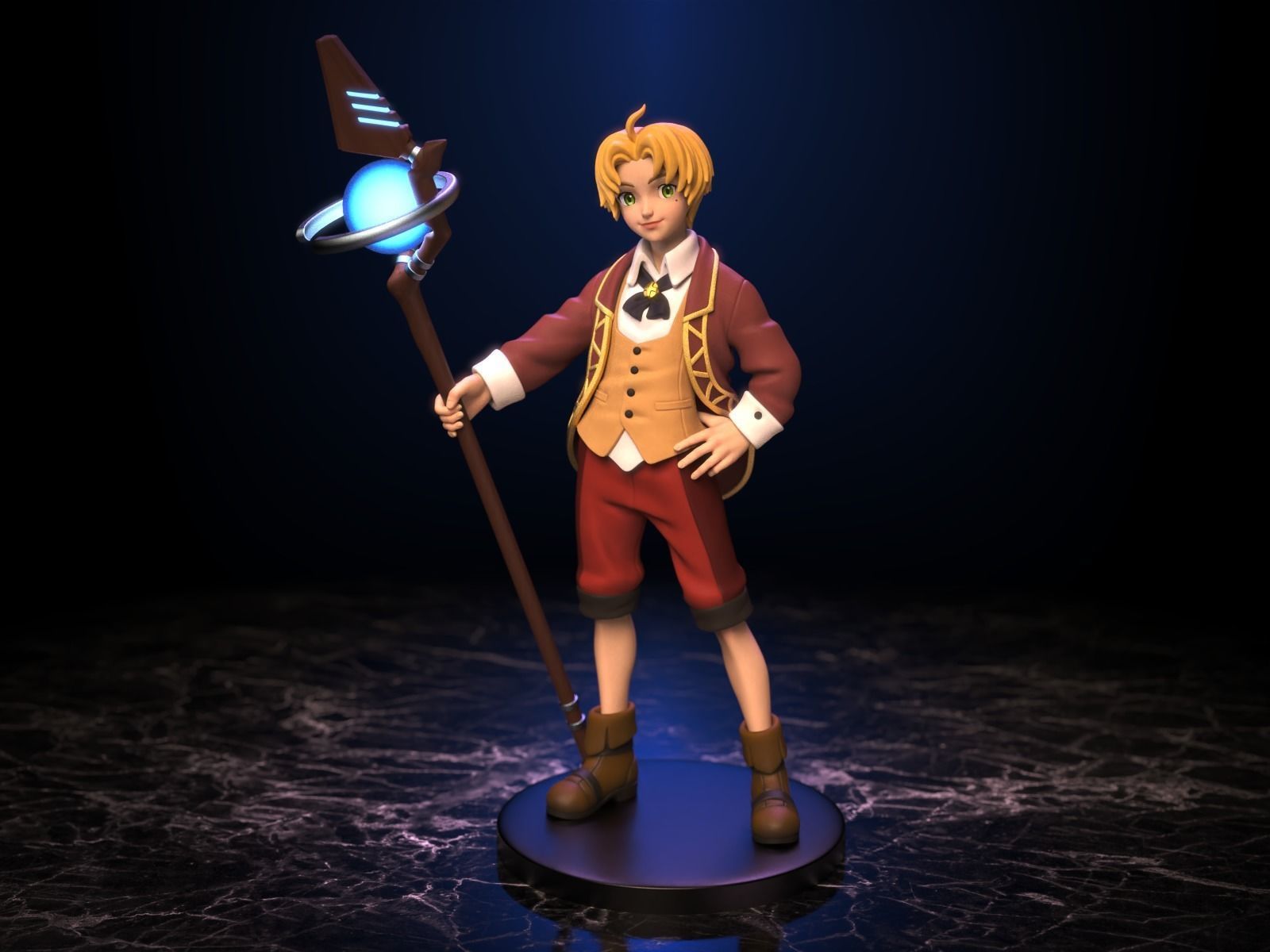 Rudeus Greyrat 3D print model_0
