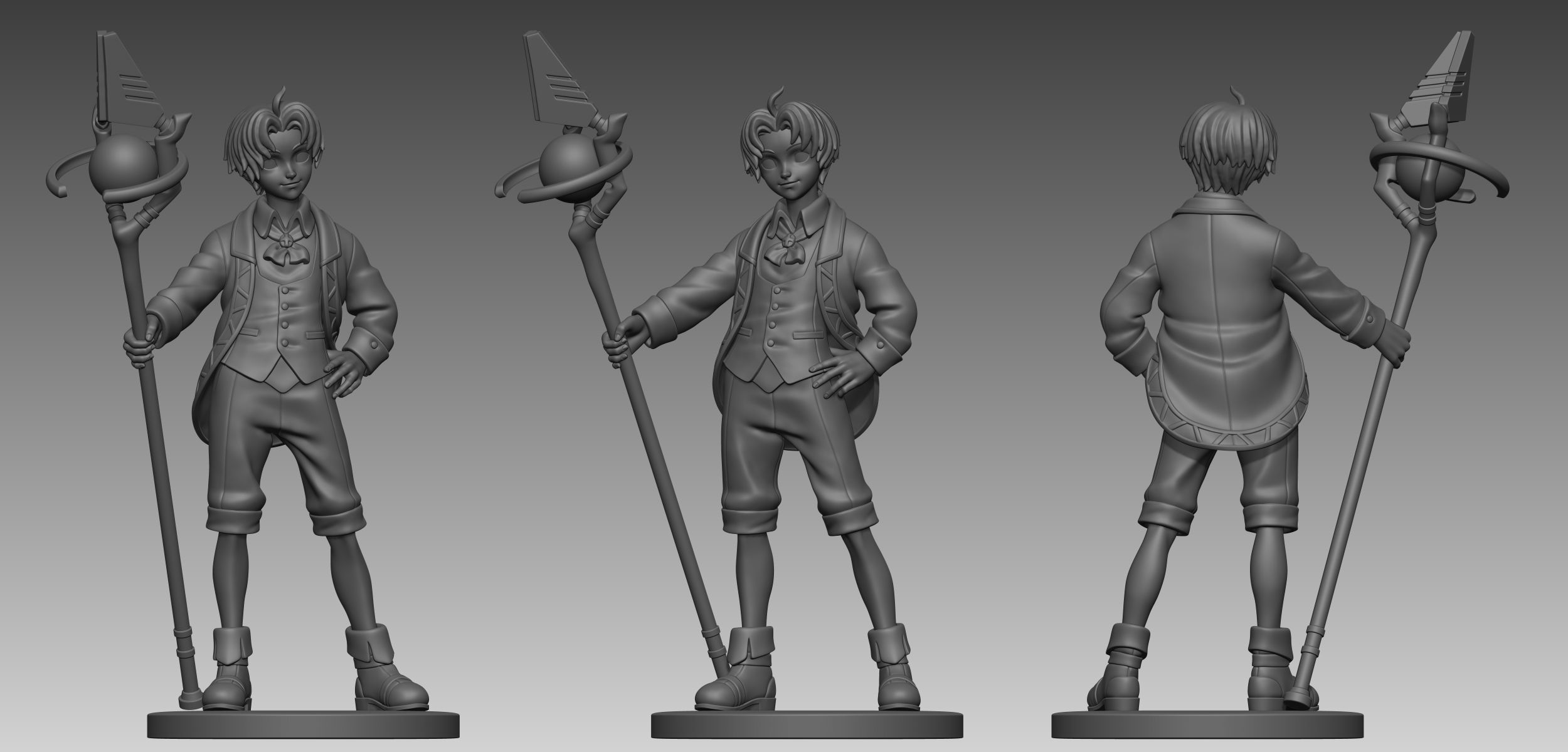 Rudeus Greyrat 3D print model_17