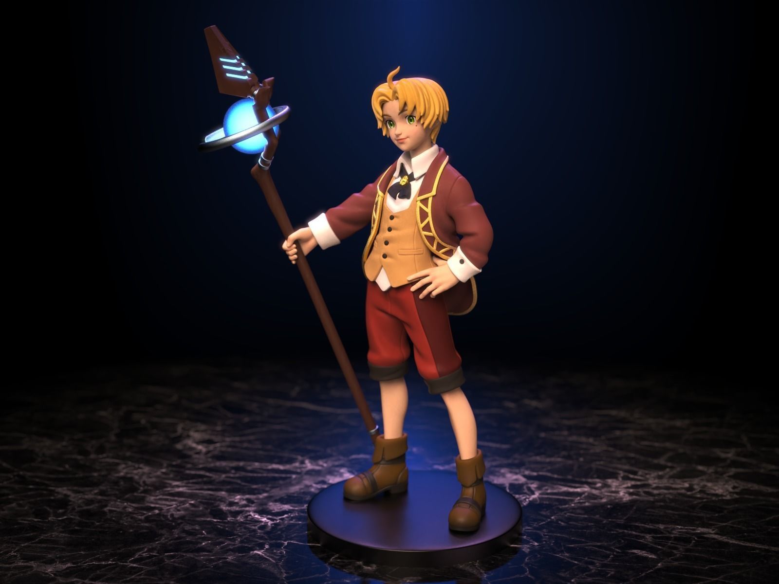 Rudeus Greyrat 3D print model_6