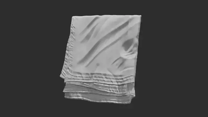 Handkerchief towel 3D model